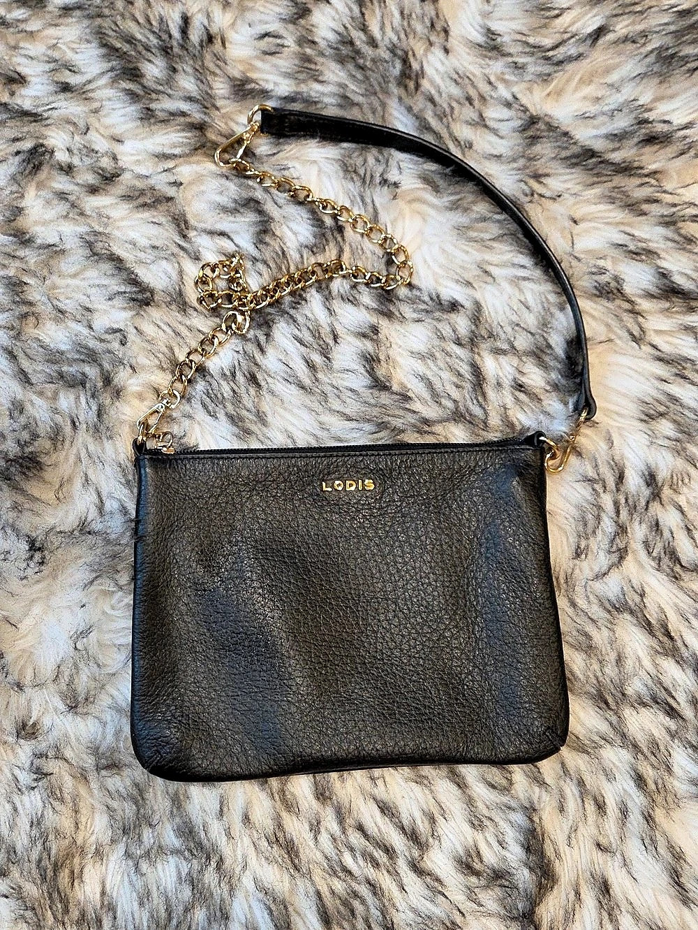 Lodis Emily 5-in-1 Convertible Crossbody Leather Bag Black